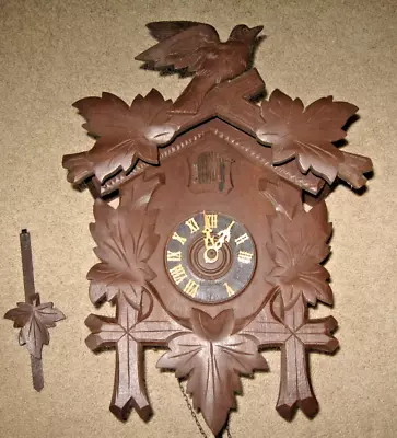 Vintage Black Forest German Cuckoo Clock MUSICAL - Parts Or Repair • $29.99