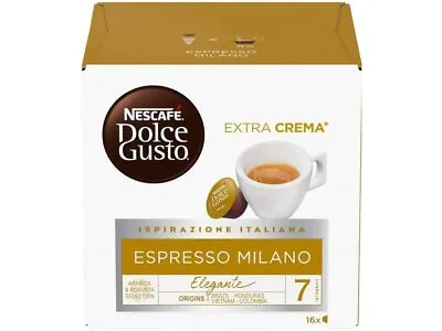 NESCAFE Dolce Gusto Espresso Italiano Coffee Pods - Roma  Milano Palermo Style • $19.95