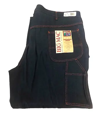 Vintage Big Mac Industrial Denim Engineer Jeans USA Deadstock NEW 48 X 30 • $96.99