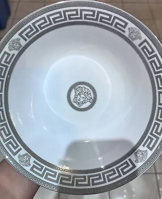 MOTHERS DAY SILVER AND WHITE Salad Bowl Versace  Gift • $65