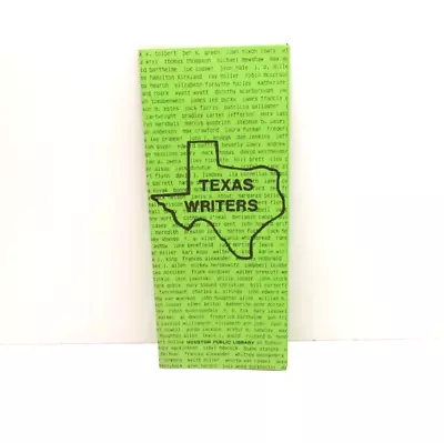 Vintage Texas Writers List Brochure Pamphlet Houston Public Library • $7.99