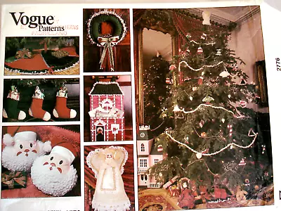 1980's Vogue  Christmas AccessoriesTransfer  Pattern 2776 UNCUT • $9.99