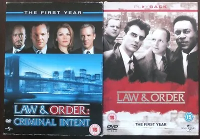 LAW & ORDER & L&O Criminal Intent Both Series 1 ~ Region 2 Genuine DVD Boxsets • £8.95