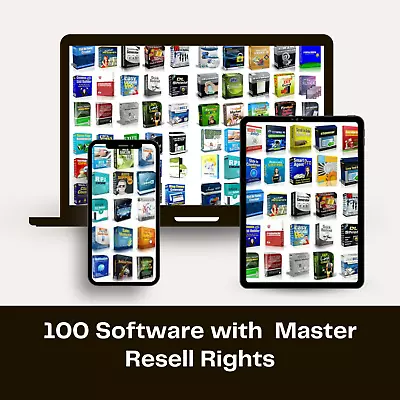 100 Software With Master Resell Rights • $4.89