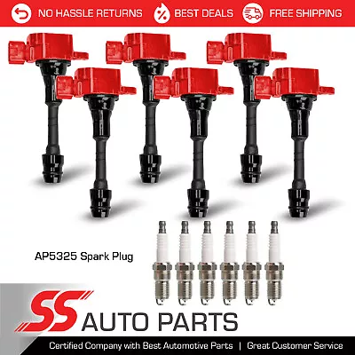 Spark Plug + High Performance Engine Ignition Coil For Nissan Frontier 4.0L V6 • $174.68