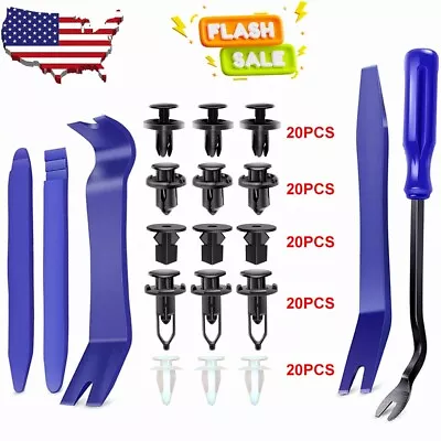 Accessories Clip Trim Car Push Pin Rivet Bumper Door Panel Trim Removal Tool Kit • $7.48