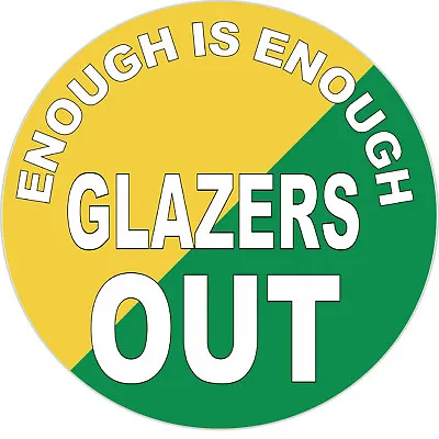 10 X Glazers Out -  Car Window Bumper Sticker ETC - Man Manchester Utd Statement • £9.90