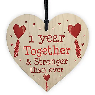 1st 2nd 3rd 5th 10th 20th Anniversary Gift Wood Heart Perfect Gift For Him Her  • £3.99