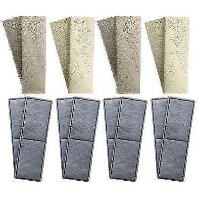 8 X Compatible Fluval U3 Foam And Polycarbon Cartridges Internal Filter Sponges • £17.49