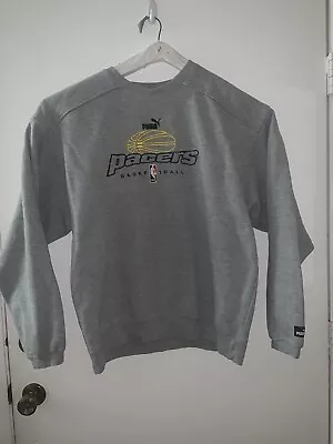 VTG Nwot PUMA Indiana Pacers NBA Basketball Heavy Wght. Embroidered Sweatshirt L • $39.99