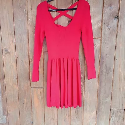 Victorias Secret Size Large Red Sweater Dress • $14.99
