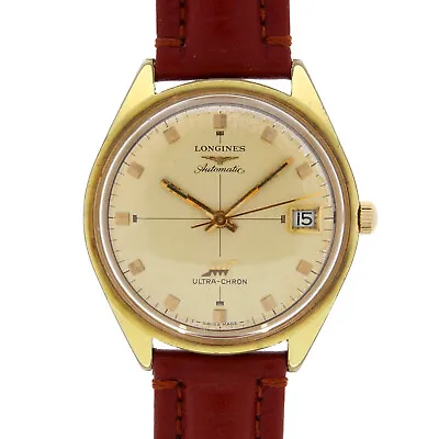 Vintage Longines Automatic Ultra Chron Gents Gold & Steel High Beat Watch 79527 • £920