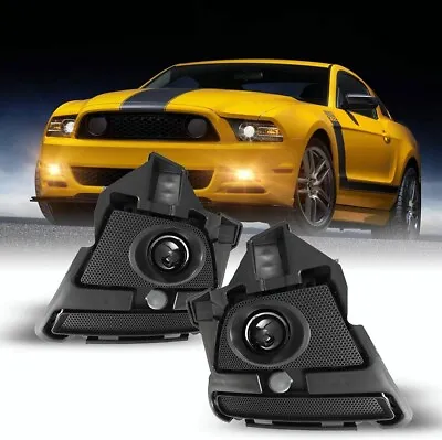 Fog Lights For 2013 2014 Ford Mustang Driving Bumper Lamps W/Wiring+Switch Kit • $79.99