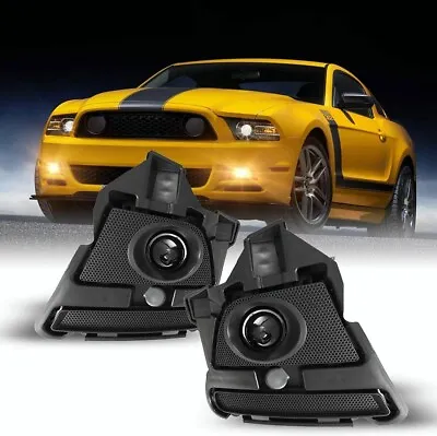 $81.92 • Buy For 2013-2014 Ford Mustang Fog Lights Driving Bumper Lamps W/Wiring Switch Kits