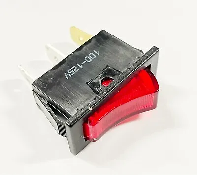 Red Rocker Switch (Illuminated)  16A 125V SPST 3 Prong 2 Position On/Off Toggle • $6.99