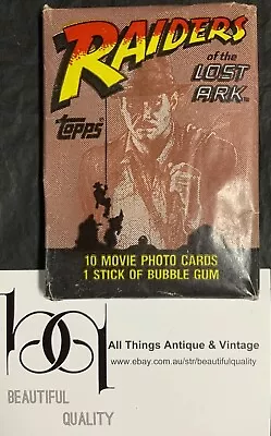 1982 Raiders Of The Lost Ark Indiana Jones Topps Sealed Wax Pack Cards • $40