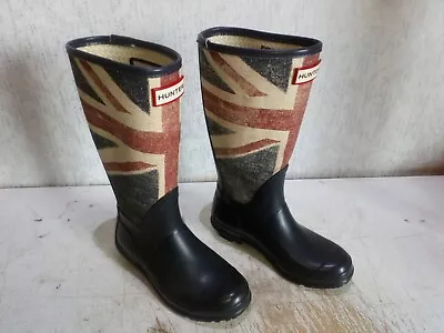 Hunter Union Jack Wellies Size UK 1 EU 33 • £19.99