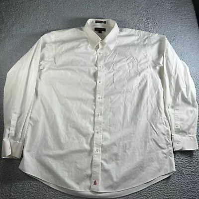 Nordstrom Dress Shirt Mens 18.5 - 37 Button Down Long Sleeve Pocket Front Preppy • $14.41