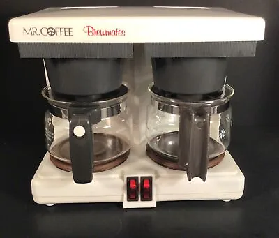 Vintage Mr. Coffee JR44 Brewmates Dual 4 Cup Automatic Coffee Maker Complete! • $44.95
