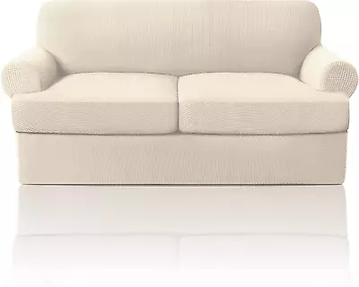 T Cushion Loveseat Slipcover 3 Pieces Sofa Covers For T Cushion Sofa Stretch Sof • $67.99