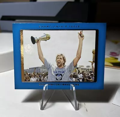 $45 • Buy 2021-22 Panini Photogenic Championship Feels Dirk Nowitzki #9 HOF SSP