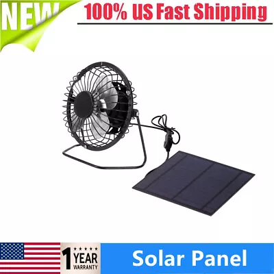 5W Mini Solar Panel With Cooling Fan Photovoltaic Solar Panel Set For Greenhouse • $13.98