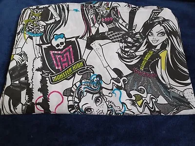 White Monster High Sketch Flat Sheet Size: Twin • $12.95