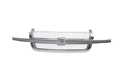 All Chrome Front Grille Grill Fit 03-06 Chevy Silverado Pick Up Truck 1500 New • $125.13