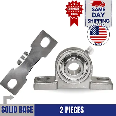 UCP205-16 Stainless Steel Pillow Block Bearing 1  Bore 2 Bolt Solid Base (2PCS) • $55.99