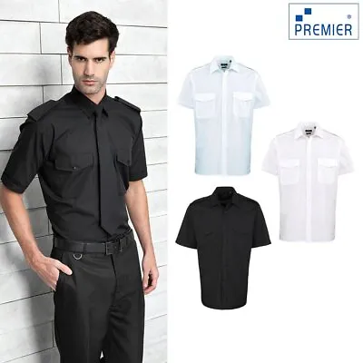 Premier Short Sleeve Pilot Shirt PR212 • £19.09