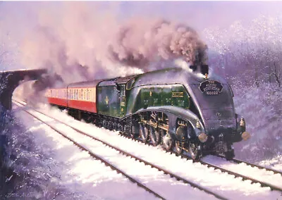 60022 Mallard BR A4 Railway Engine Locomotive Steam Train Christmas Xmas Card • £1.99