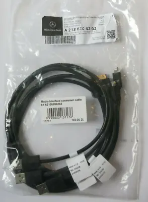 New Mercedes-benz C W205 Ipod/usb/aux Interface Cable Kit A2138204202 • $98.40