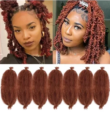 Marley Hair 12 Inch 7 Packs Pre Separated Springy Afro Twist Hair Ginger 12”350 • $18.99