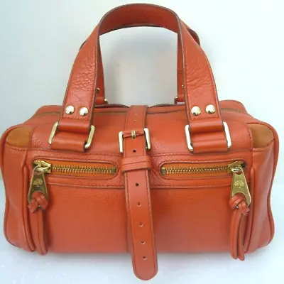 Mulberry Small Mabel Bag In Orange Leather With Zip Closure (today £695) • £295