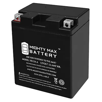 Mighty Max YB12A-A 12V 12AH Battery Replaces Yamaha YFM 125 Timber Wolf 250 • $44.99