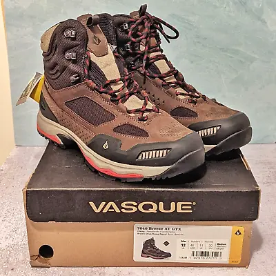 New Vasque Breeze AT GTX Men's 12 Hiking Boots Retail $190 Gore-Tex Vibram Brown • $124.95
