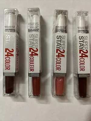 Maybelline Super Stay 24 Hrs. 2-Step Liquid Lipstick #270#110#090#265/lot Of 4 • $5.20