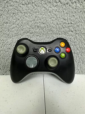 Official Microsoft Xbox 360 Black Wireless Controller Authentic OEM TESTED Works • $15.99