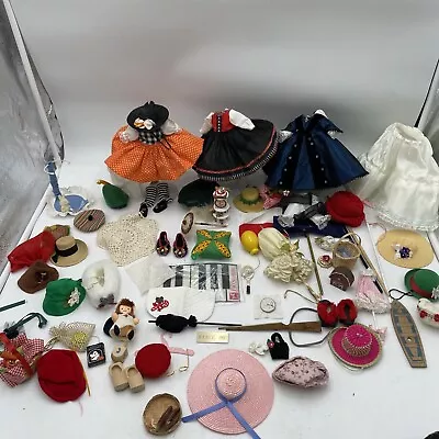 Vintage Madame Alexander Accessories Lot & Retired Outfits Jewelry Hats Etc • $10.50