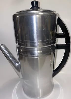 1950’s Vintage West Bend Flavo-Drip De Luxe Aluminum Ware Stove-top Coffee Maker • $18