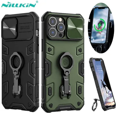 Nillkin Military Magnetic Charging Camshield Holder Case For IPhone 13 Pro Max • $22.99