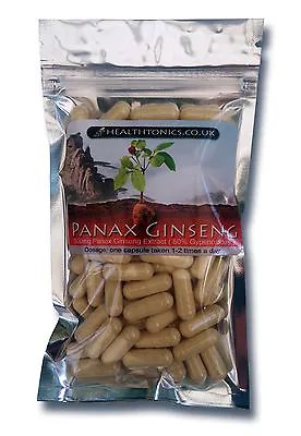 Panax Ginseng (50% Ginsenosides Equivalent To 10000mg ) 30-90 Veg Capsules • £6.14