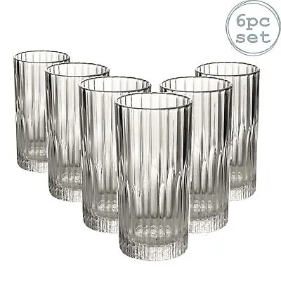 £17.99 • Buy Duralex Manhattan Vintage Collins Gin Highball Cocktail Glasses 305ml X6