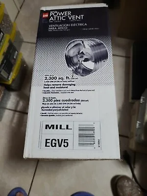 1450 CFM SIlver Electric Powered Gable Mount Electric Attic Fan EGV5 • $79.99