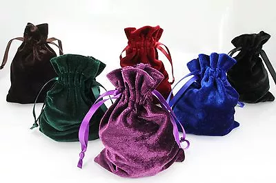 10pcs Medium 4 X6  Velvet Bags Jewelry Wedding Party Gift Drawstring Pouches • $15.50