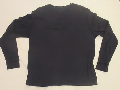 $17.94 • Buy Thermal Mens Long Sleeve Thermal Black
