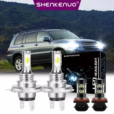 For Toyota Highlander 2008 2009 2010 Combo LED Headlight Hi/Low Fog Light Bulbs • $24.10