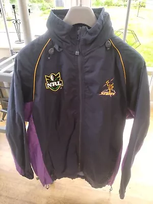 Melbourne Storm Rugby League Waterproof Jacket Size Medium - ISC • £24.99