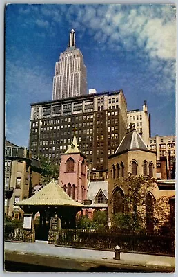 Vtg New York City NY The Little Church Around The Corner Manhattan Postcard • $3.99