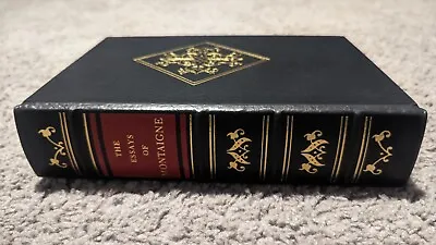 The Essays Of Montaigne Gryphon Editions 1994 Full Leather Gilt Pages • $74.99